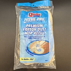 Quickie Home Pro Premium Cotton Dust Mop Refill #067 New Old Stock Vintage